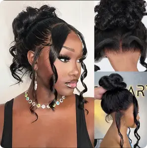 【 Hat Wig 360 Body Wave Texture 】Install in 3 Seconds? Yes ! Slay with Ashimary Invisi-Strap Snug Fit 360 Body Wave Transparent Lace Frontal Bleached Knots Pre-Cut Lace Glueless Wig