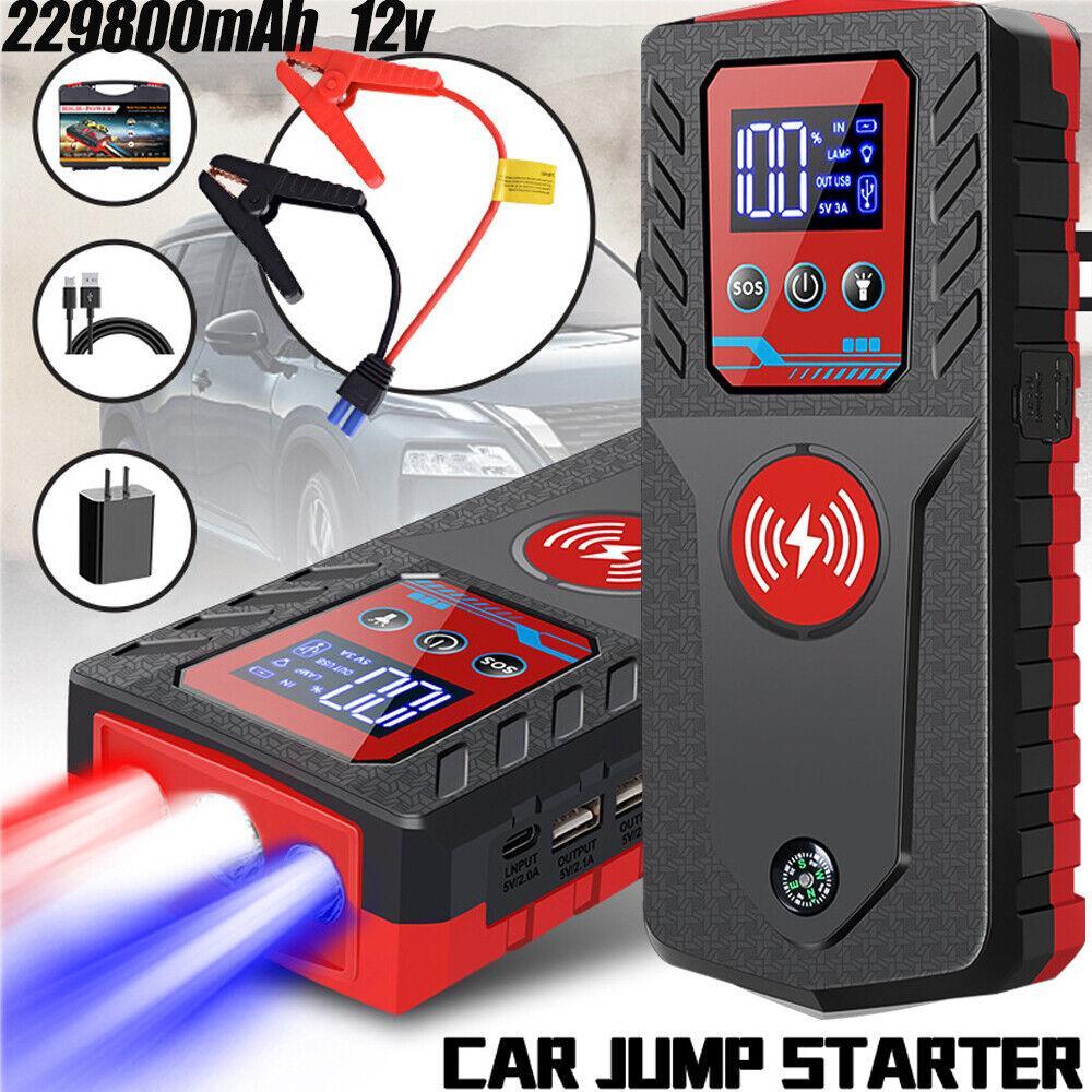 Jump Starter, 8000A Battery Jumper Starter Portable (for 6.0L Gas or 5.0L Diesel Engine), Car Battery Jump Starter, Jump Box, Jump Start Battery Pack with Jumper Cable, LED Light