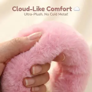 Plush Toy Handcuffs - Fun Fluffy Costume Prop & Bachelorette Party Favors for Girls Celebrations