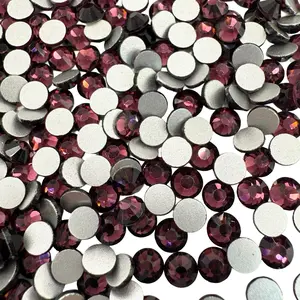 Dark Amethyst Non-Hotfix Glass Rhinestones