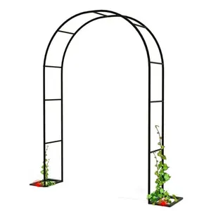 Sturdy Metal Garden Arch for Climbing Plants Roses & Grapes | Durable Outdoor Arbor for Backyard Patio & Garden Wedding Decor