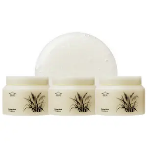 SIOT Rice Jam Mask 8.45oz 3pack – Korean Rice Brightening Mask for Underarms, Face & Body – Hydrating & Deep Cleansing with Icheon Rice – Smooth, Glowing Skin Treatment Daily Gentle