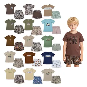 Boys' 2-Piece Hunting Camo Outfit Set | Breathable T-Shirt & Shorts with Adjustable Fit | Lightweight & Durable Kids' Wear for Summer Outdoor Play