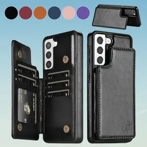 Wallet RFID Blocking Layer Protect Anti-Theft Magnetic Leather Case For Samsung Galaxy A15 A16 A17 A26 A35 A36 A53 A54 A55 A56