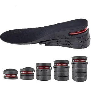 Unisex Height Increasing Shoe Insoles, Cushioned Insoles, Adjustable Height 4 Layer Air Cushion Sole Pads, Comfortable and Durable Footwear Accessories for Men and Women