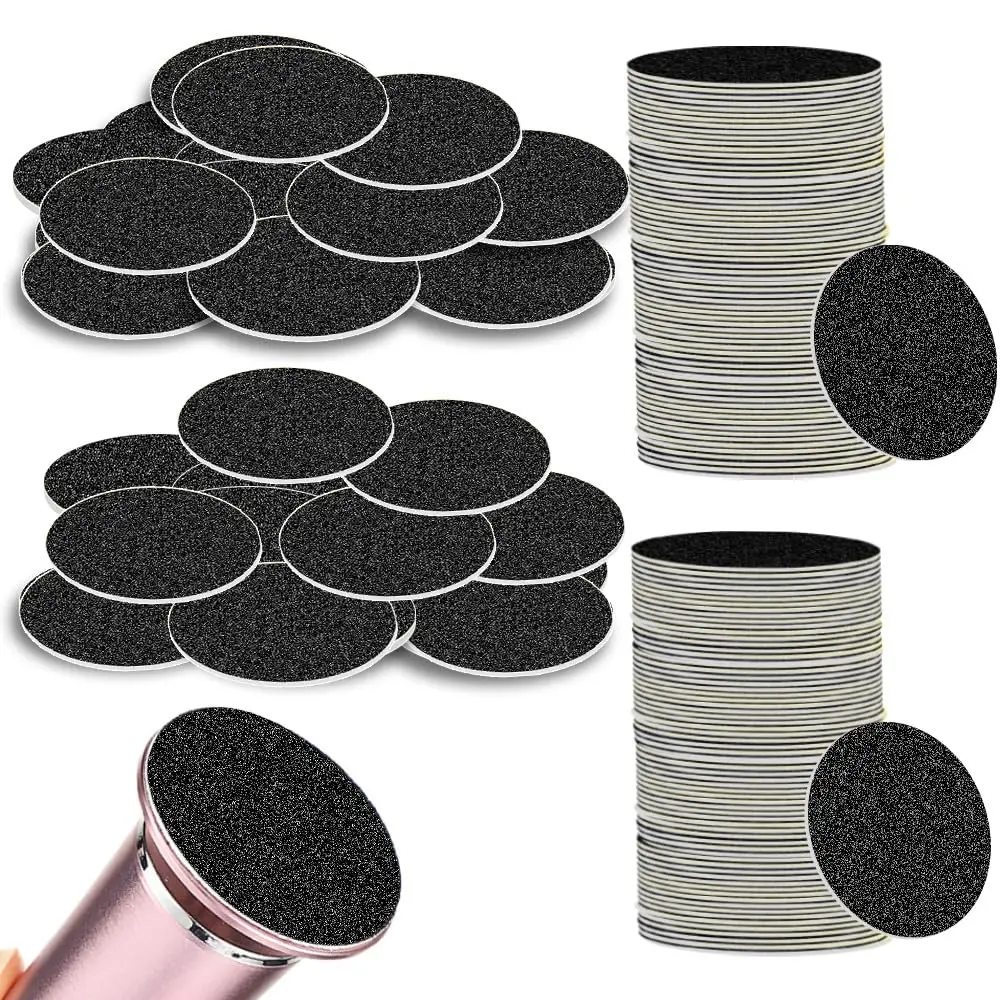 120Pcs Replacement Sandpaper Discs ONLY for Electric Foot File | NO Foot File Machine Included, Refill Sand Paper Pads for Callus Dead Cracked Skin Remover Pedicure Tool, Remover Feet Callus
