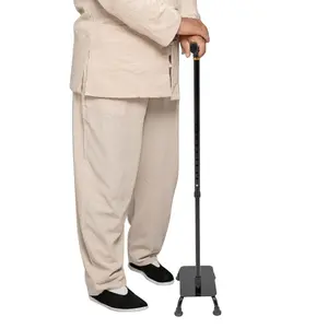 Adjustable Stair Climbing Assist Cane for Seniors, Stair Climbing Cane, Half Step Stair Walker, Walk Up and Down Stairs Assist Devices,Adjustable 4 Pronged Quad Base Balance Stability Walking Sticks Posture Healthcare