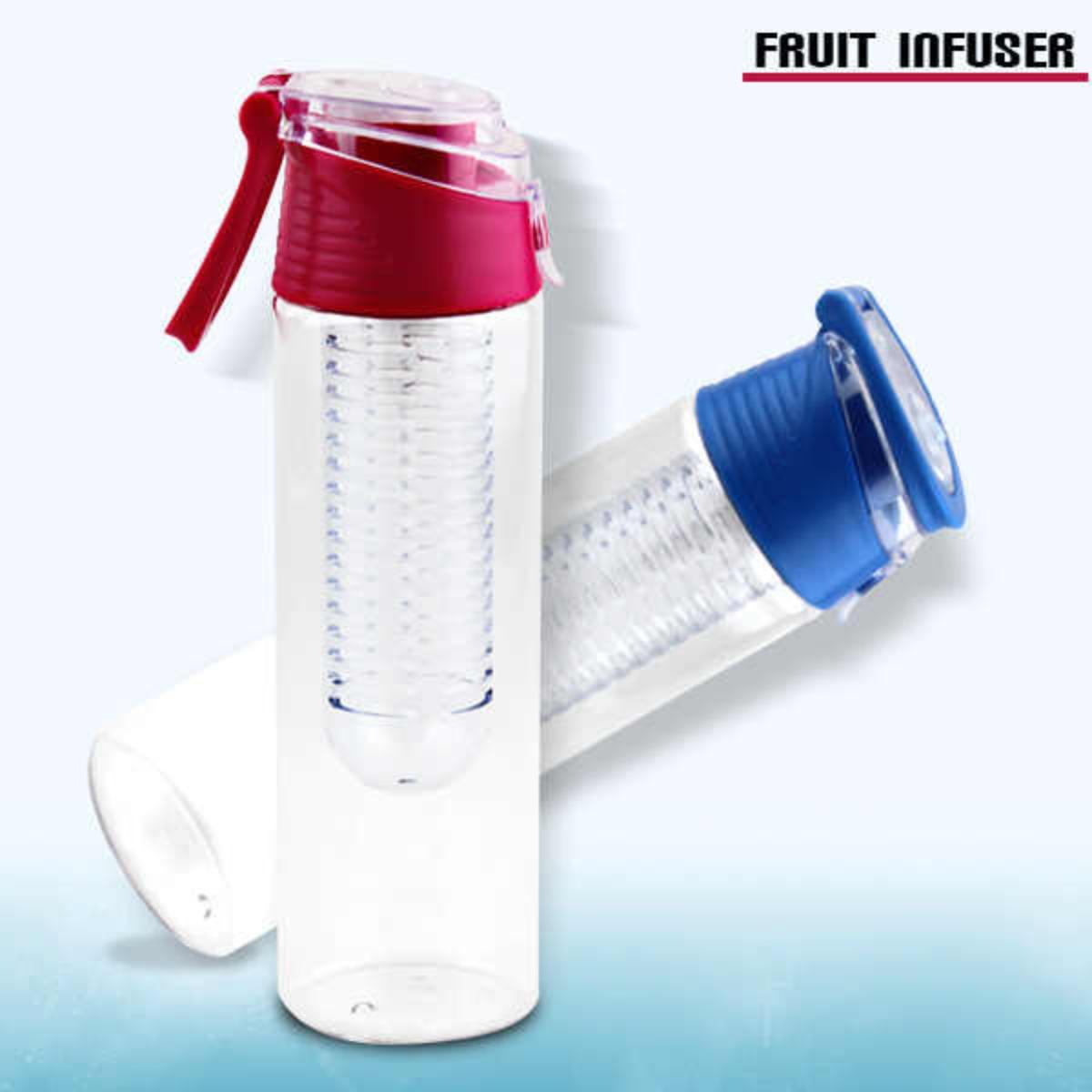 Bottle Water Fruit Infuser 0.8L Capacity BPA-Free Tritan Body with Removable Fruit Infuser for Hydration and Flavor