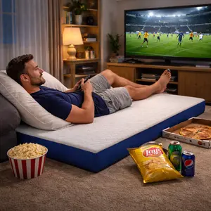 Gel Memory Foam Sofa Mattress Cushion with Removable Cover, Non-Slip Bottom, Supportive Seat Pad for Living Room, Bed, Dorm