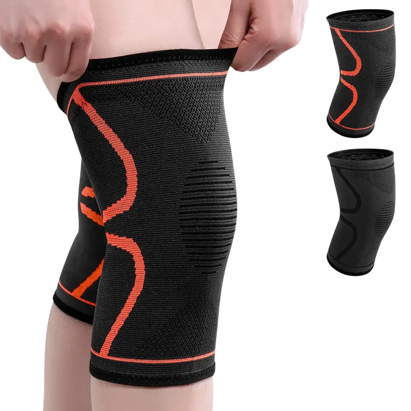 Unisex Copper Fiber Full Leg Sleeves - Adjustable, Breathable Pull-On Compression Gear with Non-Slip Knee Wraps, Artemisia Warmth, Muscle Support, Joint Pain Relief for Weightlifting, Cycling