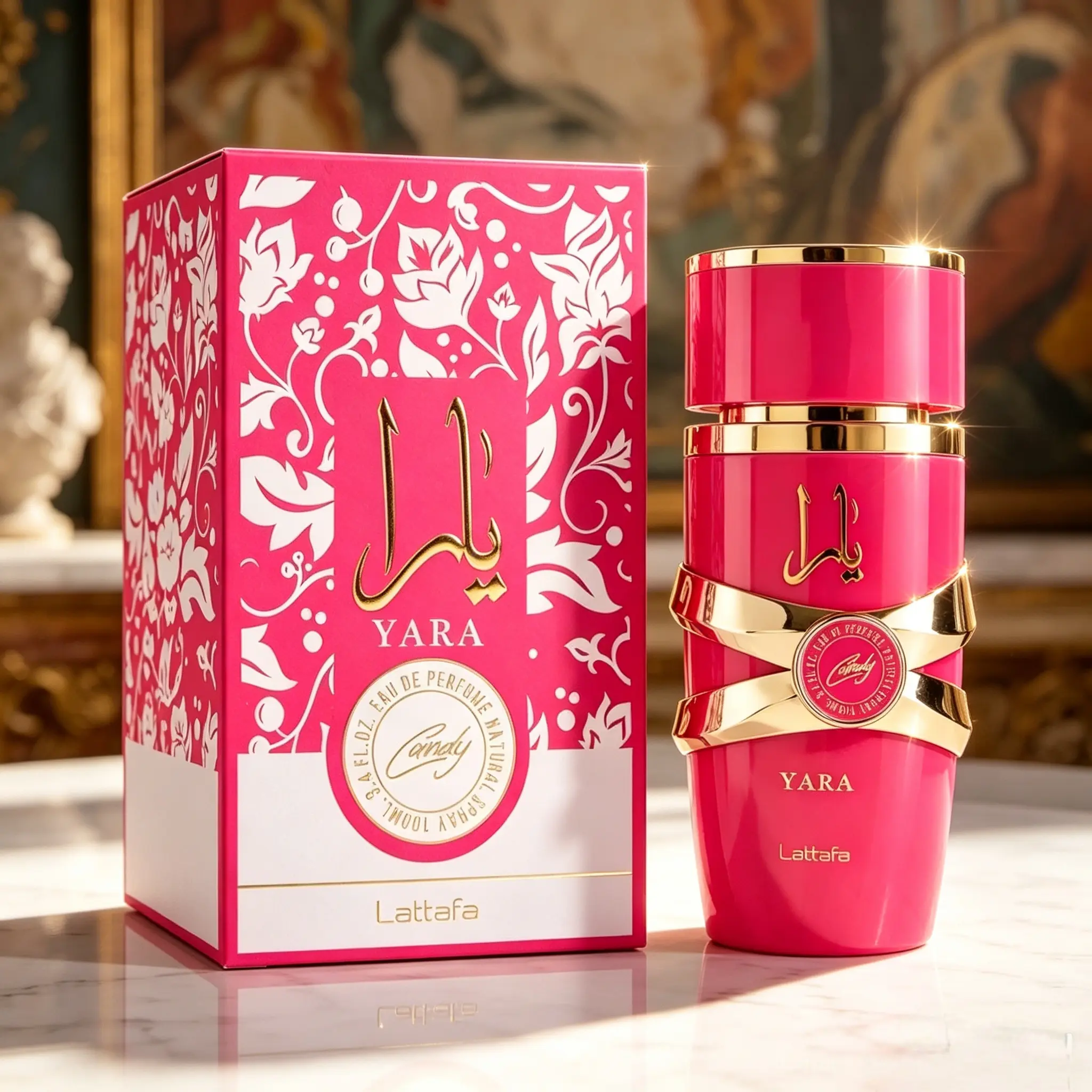 Lattafa Yara Candy EDP for Women, Long Lasting Perfume with Sweet Fruity, Floral, Citrus & Vanilla Notes, 100ml (3.4oz), Perfumes, Long Lasting Perfumes