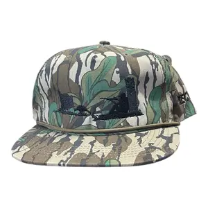 Turkey Hunt Scene Embroidered Hat