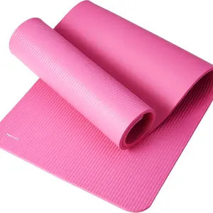 Durable Yoga Mat with Shoulder Strap. High-Performance Non-Slip Fitness Mat for Men&Women. Ideal for Pilates, Stretching, Ab Workouts, Gym&Home Exercise. Lightweight Design with Carry Strap for Easy Travel Extra-Thick landing pink Solar equipment