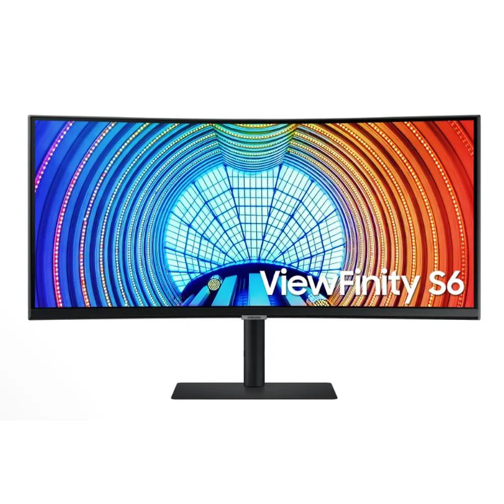 Samsung 34" ViewFinity S65UA Curved Computer Monitor - Ultra-WQHD, 100Hz, AMD FreeSync, High Dynamic Range (HDR10), USB-C, for Games, Movies, Design Projects