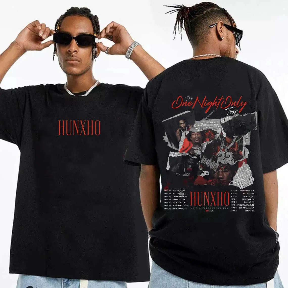 Hunxho Street Rap Atlanta Hip Hop Vintage Tee HY6858