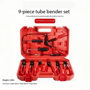 Automotive Repair 9-Piece Set: Brake Caliper , Automotive Pipe , Straight-Pipe, Clip, Band , Automotive Pipe Bundle coolant radiator heater long reach car clamp cartool kit