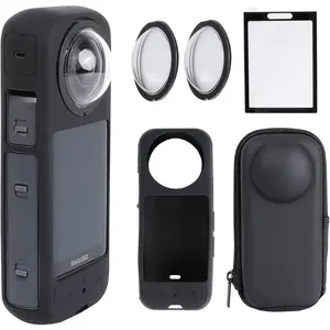 Camera Protective Accessories Kit for Insta360 X3, Insta 360 X3 Bundle Include Lens Guard/ Protective Cover/Screen Protectors/Camera Case