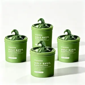 【4 bottles】Viareline Bubble Deep Cleansing Mask Gentle Facial Detox, Oil Control & Blackhead Removal – Hydrates While It Purifies Vanilla Soothing Powder  Matte Hydrating Moisturize Moisture Moisturizer Skin  Centella Oil-Control Foam no1 clay mask