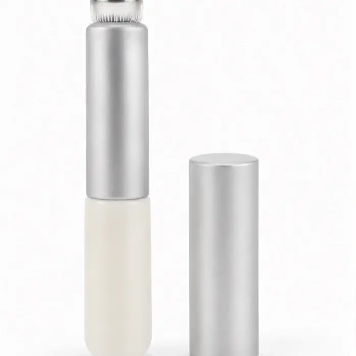 Silicone Brush for Ombre Nail Art, Silicone Pen Chrome Powder Applicator Brush, Soft Head Stamper for Stamping Nail Art, Manicure Tool