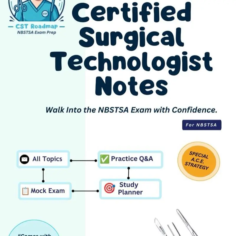 Certified Surgıcal technologist notes for NBSTSA 2026 Certified Surgıcal technologist notes for NBSTSA 2026