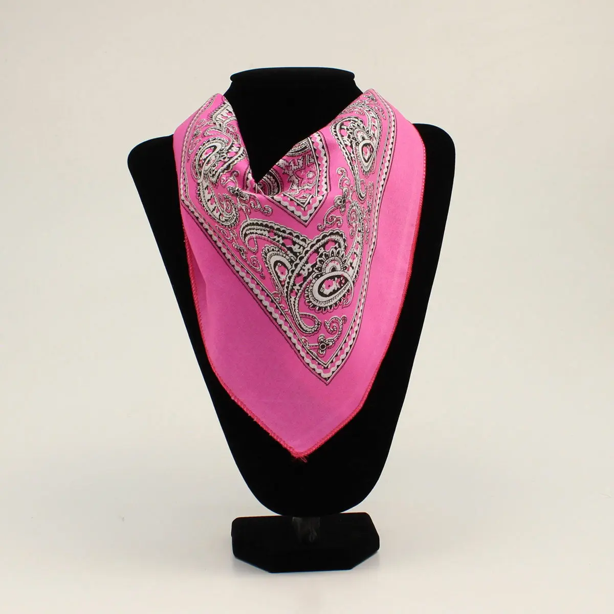 Hot Pink Bandana with Pattern