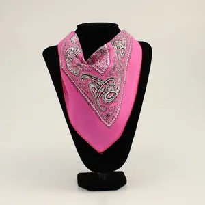 Hot Pink Bandana with Pattern