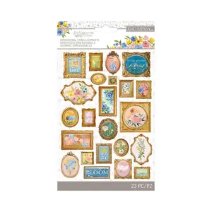 Antique Garden Floral Frames Dimensional Embellishments