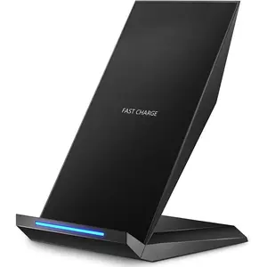 F-CGR11 Fast Wireless Charger, 15W Qi Certified Wireless Charging Stand Compatible iPhone 16/15/15 Pro/15 Plus/15 Pro Max/14/14 Pro/13/12, for Samsung Galaxy S25/S24/S23/S22/S21 and Qi-Enabled Phone