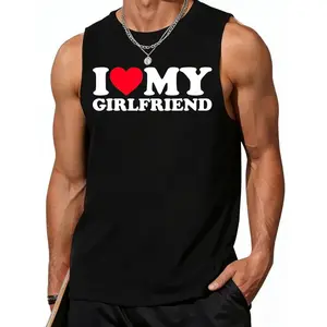 Vests I Love My Girlfriend T shirt modern style