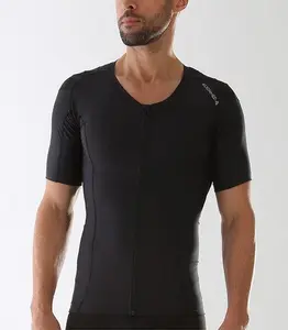 Posture Shirt For Men - Zipper , Patented Neuroband Technology, Vented Powermesh Panels, Reduce Pain, Enhance Performance