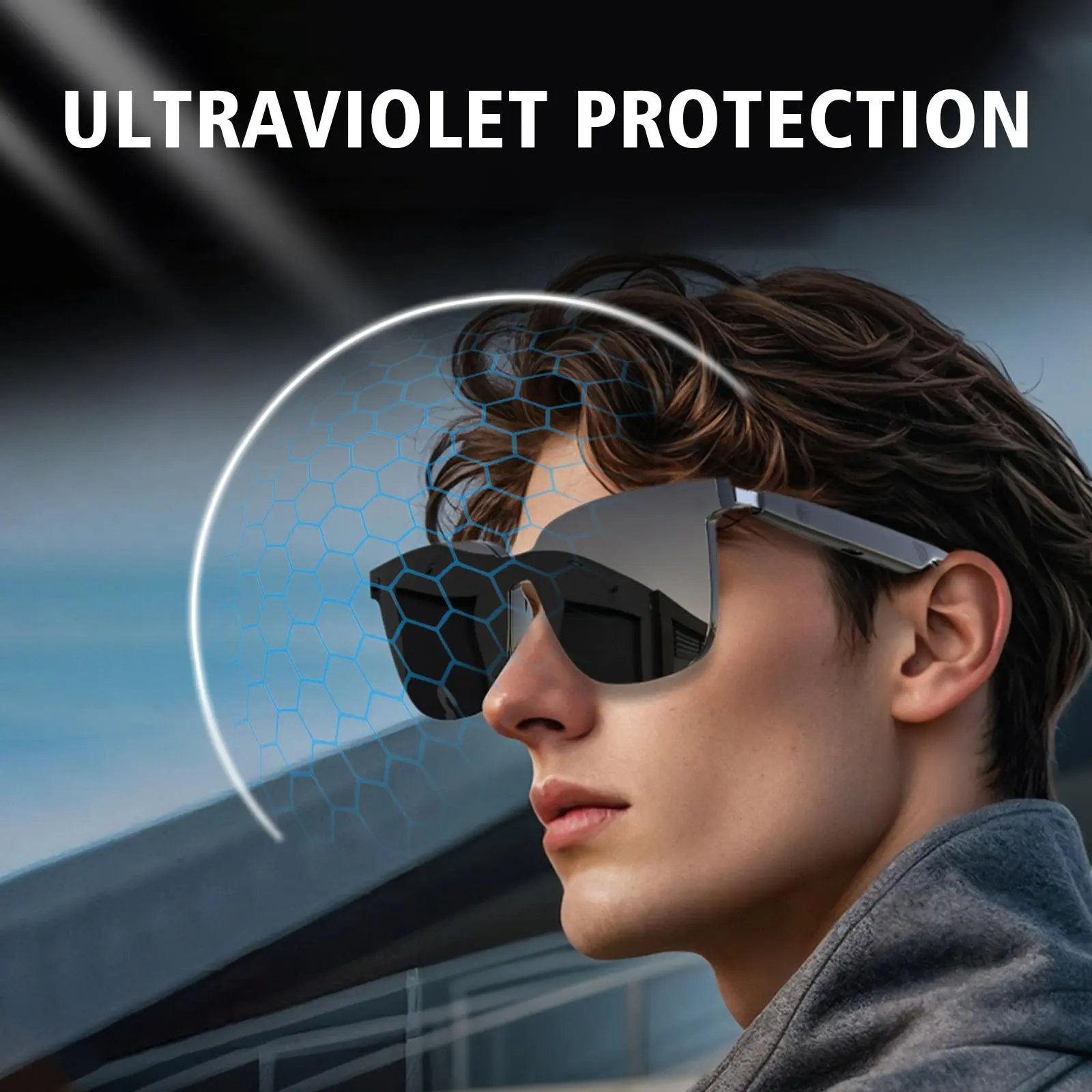 New wireless smart glasses, multifunctional wireless smart glasses, stylish and durable, driving glasses, convenient and fast, three-in-one lenses, Wearable smart glasses