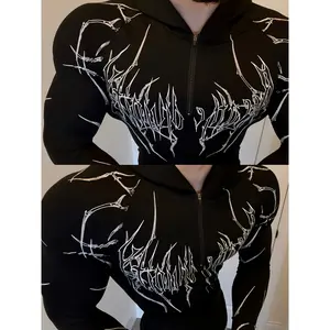 Men's Long Sleeve Half-Zip Hooded Jacket - Lightweight and Breathable Quick-Drying Design, Ideal for Intense Basketball, Sports and Fitness, Slim Fit and Suitable for Cycling, Hiking and All Outdoor Adventures