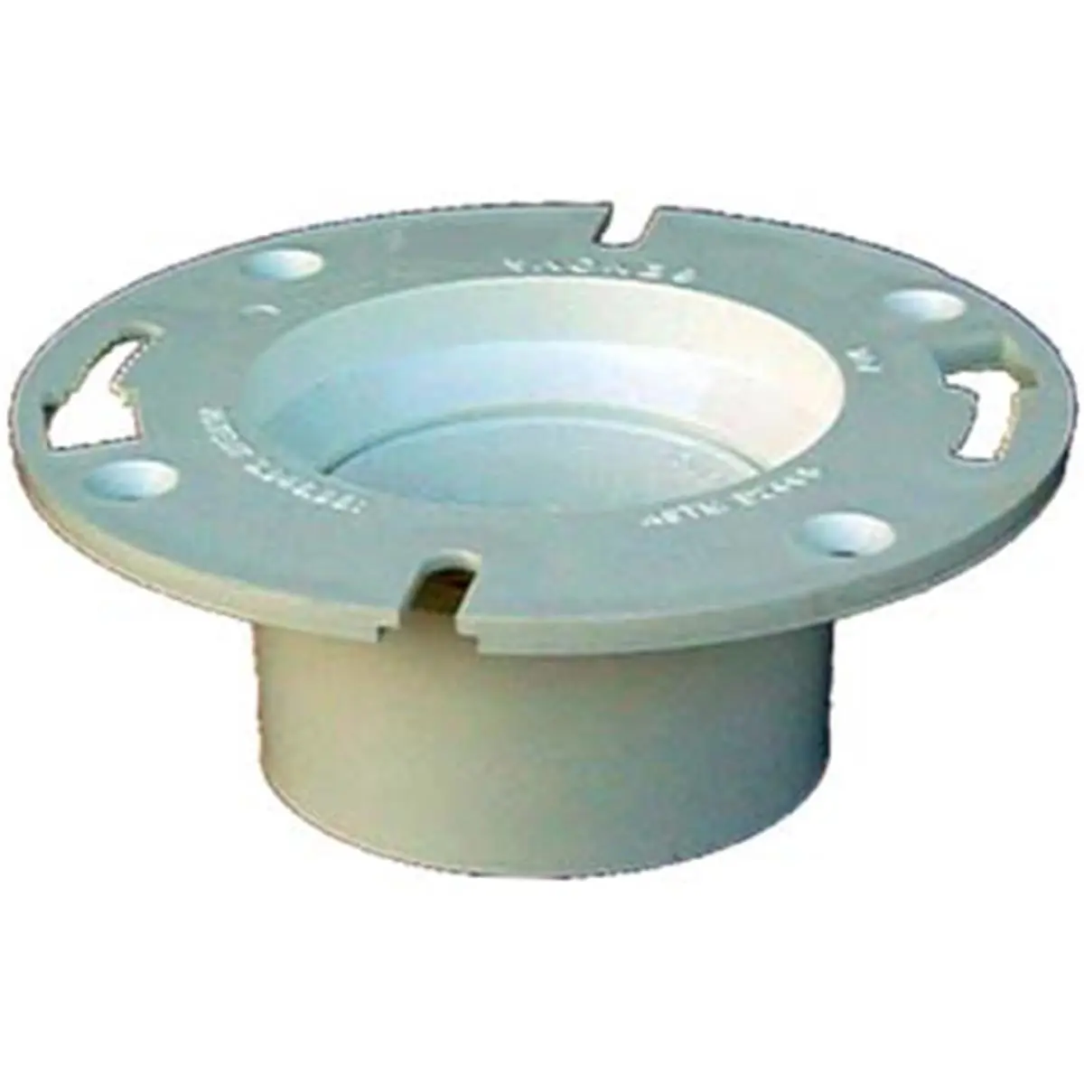 212 MAIN Pop Top Closet Flange, 4 in. x 3 in. Schedule 40 PVC-DWV Fitting for Pipe Solvent Welds (Fits Over 3 in. Pipe), Pipe Solvent Weld