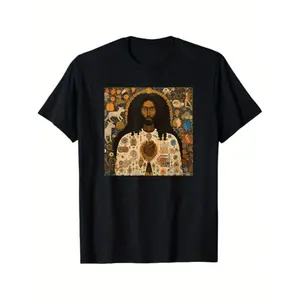 BLACK JESUS T-Shirt, 100% Cotton, Gift for Specific People, S - XXXL, Black