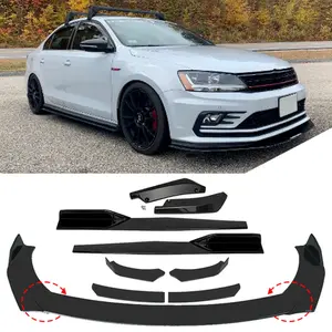 For Volkswagen Jetta Front Bumper Spoiler Body Kit /Side Skirt /Rear Lip Glossy