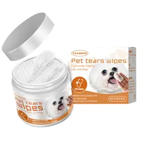 Pet Tear Stain Protection Wipes, Professional Finger Wipes for Dog and Cat Eye Care, Natural