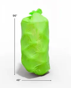 48" X 96" Balloon Transport Green Bags - 50 Per Case