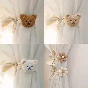 Bear Curtain Clips Cartoon Animal Design, Durable Fashionable Window Treatment Accessories, Home Decor Curtains Hooks, Window Decorations Supplies