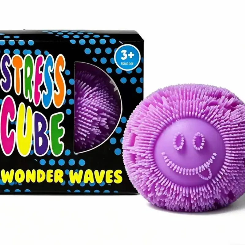 Smiley Stress Relief Fidget Ball, Sensory Stress Balls, Soft Elastic Squeeze Toy, Slow Rebound Sensory Toy, Anxiety Relief for Kids Adults, Adhd Autism Therapy Tool, Squishy Squeeze Fidget