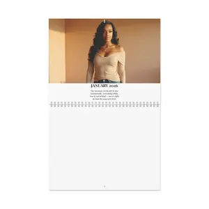 The Unforgettable Man 2026 Wall Calendar Luxury Masculine Quotes Motivational Calendar for Men Discipline Focus Daily Inspiration 11x8.5 Inch Matte Paper with Writable Grid