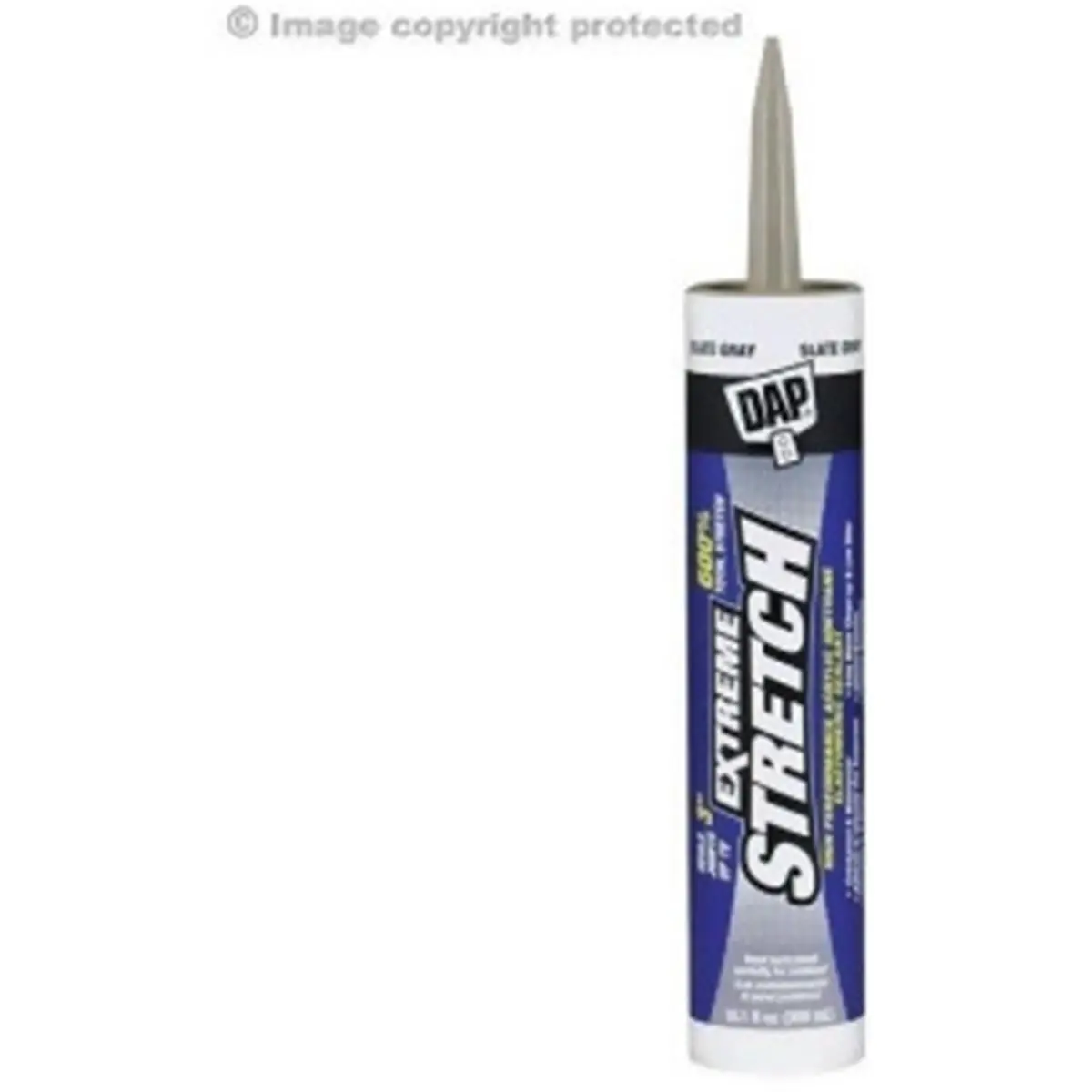 DAP 100264 Extreme Stretch Sealant, 10.1 oz Slate Gray Long-Lasting Waterproof Multipurpose Adhesive for Doors, Windows, Gutters, Countertops, Sinks, Interior/Exterior Use, Easy to Apply, Water-Cleanable, Stretch >600% (Home Improvement Building Supplies)