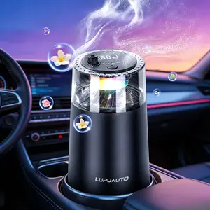 Car Aroma Diffuser, Car & Office Interior Accessory - Dynamic Starlight, 3 Adjustable Fragrance Modes, Long-Lasting Scent, 2 Fragrance Cartridges (Mysteries of Mountains and Seas, Snowy Peak), Intelligent Vibration Sensor