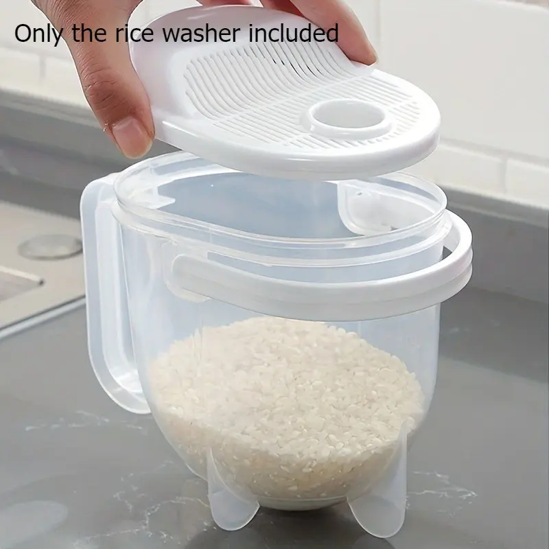 Multifunctional Automatic Rice Washer, Quick Clean Grain Filter Strainer, Rice Washing Tool, Kitchen Gadget, Utensils, Kitchen Tools, Efficient Rice Cleaning Tool, Easy to Use