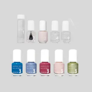 Dazzle Dry, Handpicked Mini Kit & Prima Ballerina, Fingernails & Toenails, Professional Nail Kit Set, Long-Wear Chip-Resistant, 10-Piece Bundle, 0.93 fl oz.