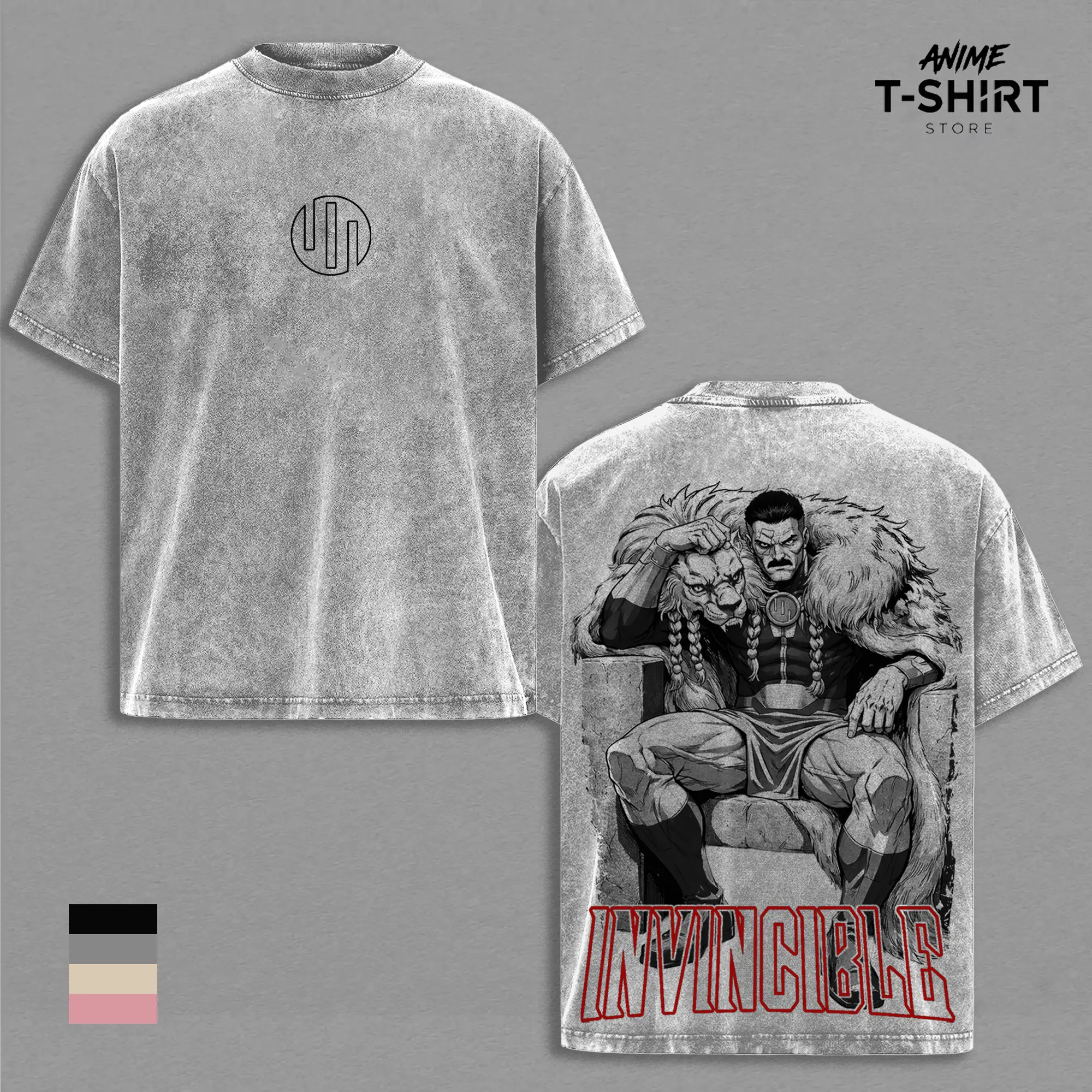 Thragg Viltrumite Invincible Shirt Vintage Washed Oversized Superhero T Shirt Unisex Streetwear Villain Graphic Tee Comic Style Dark Superhero Clothing Gift