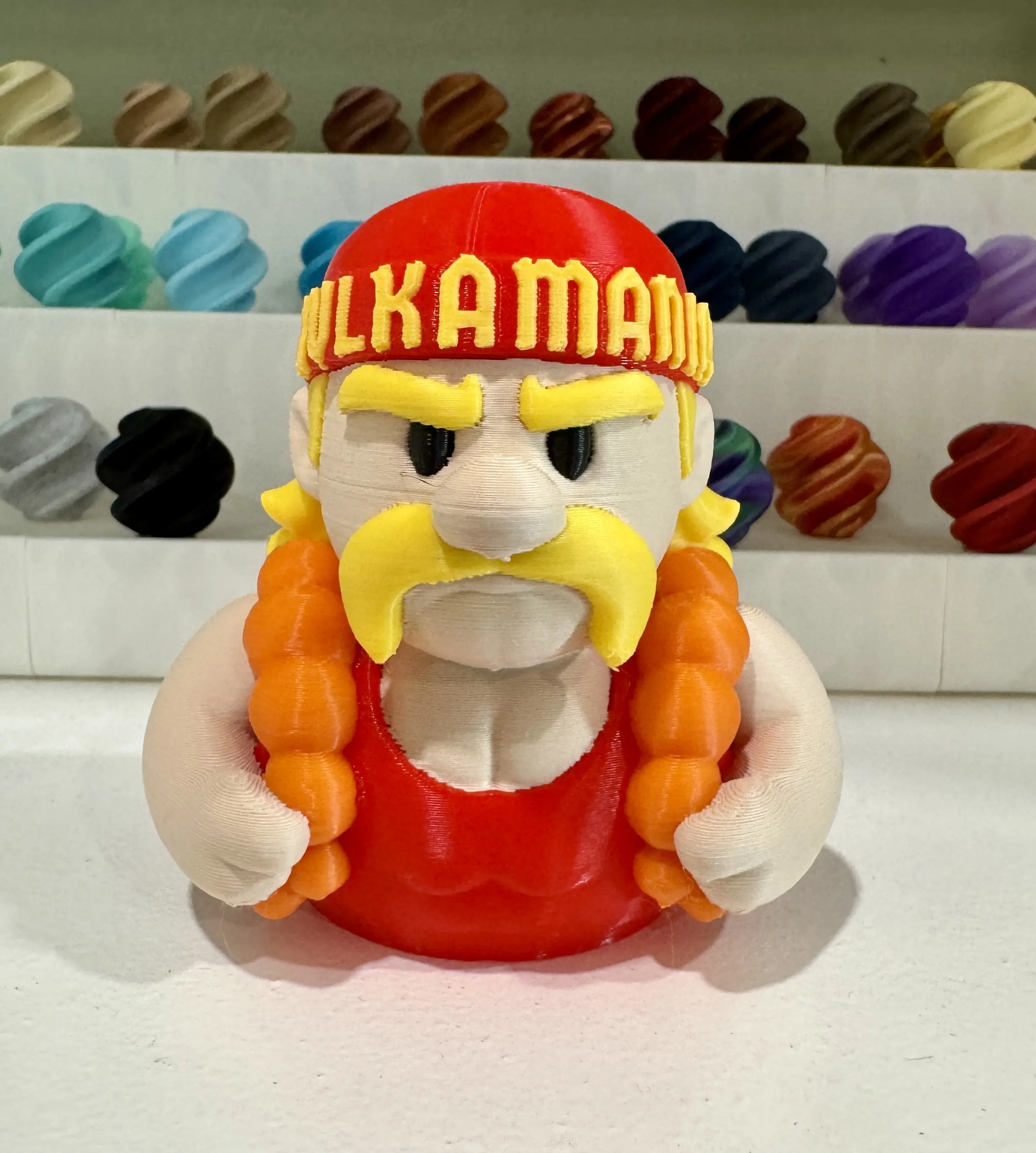 Hulk Wrestler Hero Hogan Duck Figure Toy, Jeeps, Cruises, Decor Hulk Wrestler Hero Hogan Duck Figure Toy, Jeeps, Cruises, Decor