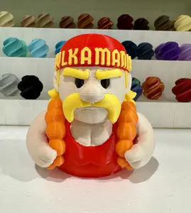 Hulk Wrestler Hero Hogan Duck Figure Toy, Jeeps, Cruises, Decor