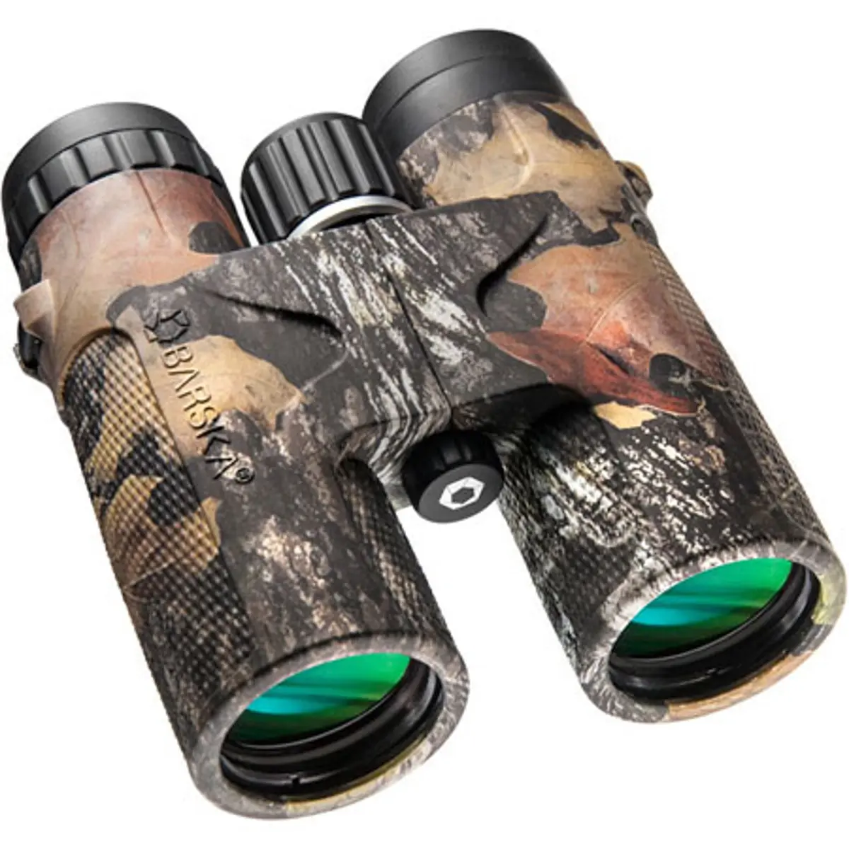 Barska 12x42 Blackhawk Water Proof Roof Prism Binocular with 5.2 Degree Angle of View, Mossy Oak