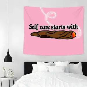 Letter Pattern Tapestry, 1 Count Humorous Style Tapestry, Wall Hanging for Living Room Bedroom Dorm Decoration, Home Bedroom Decor, Funny Tapestry