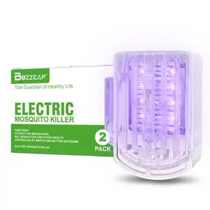 Buzzeap 2025 New Electric Indoor Mosquito Insect Killer, Mosquito Killer Lamp, Light Bug Zapper with UV Light for Kitchens, Bedrooms and Living Rooms (2 Pack)